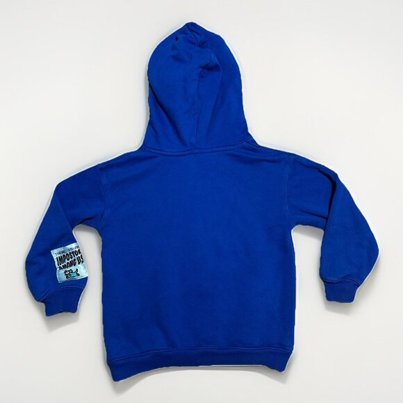 H&M Among Us Sweatshirt Boys Size 5/6 Blue Hooded There Is An Imposter Among Us - Picture 2 of 7